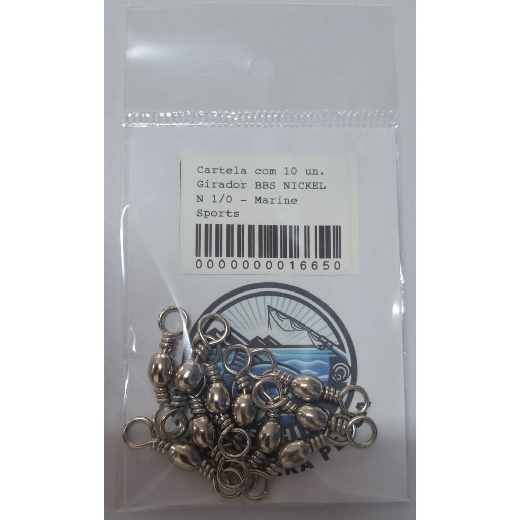 Girador BBS  NICKEL N 1/0 - Marine Sports