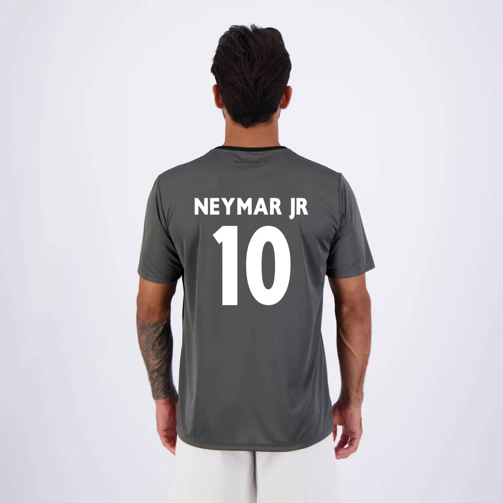 Camisa Santos Neymar JR 10  Moss Cinza - Sports & Outdoors