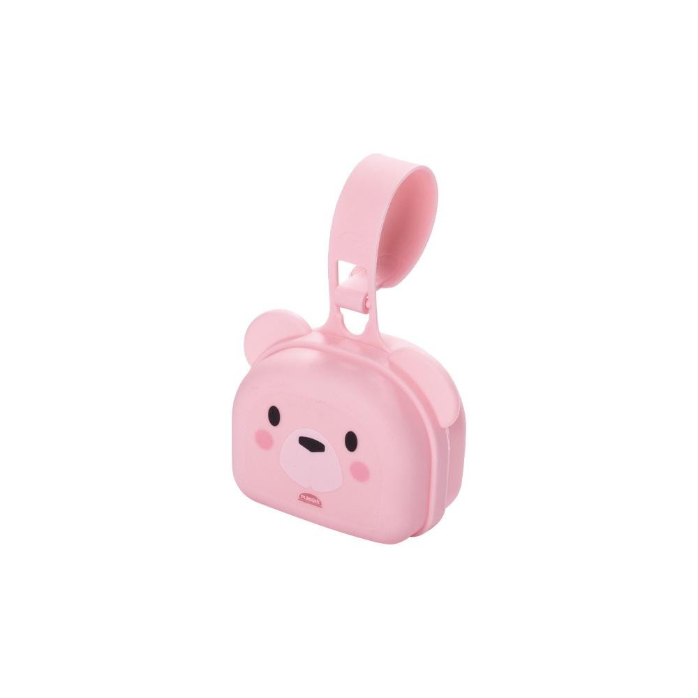 Porta Chupeta com Alça Lúdico Bear Rosa Plasútil