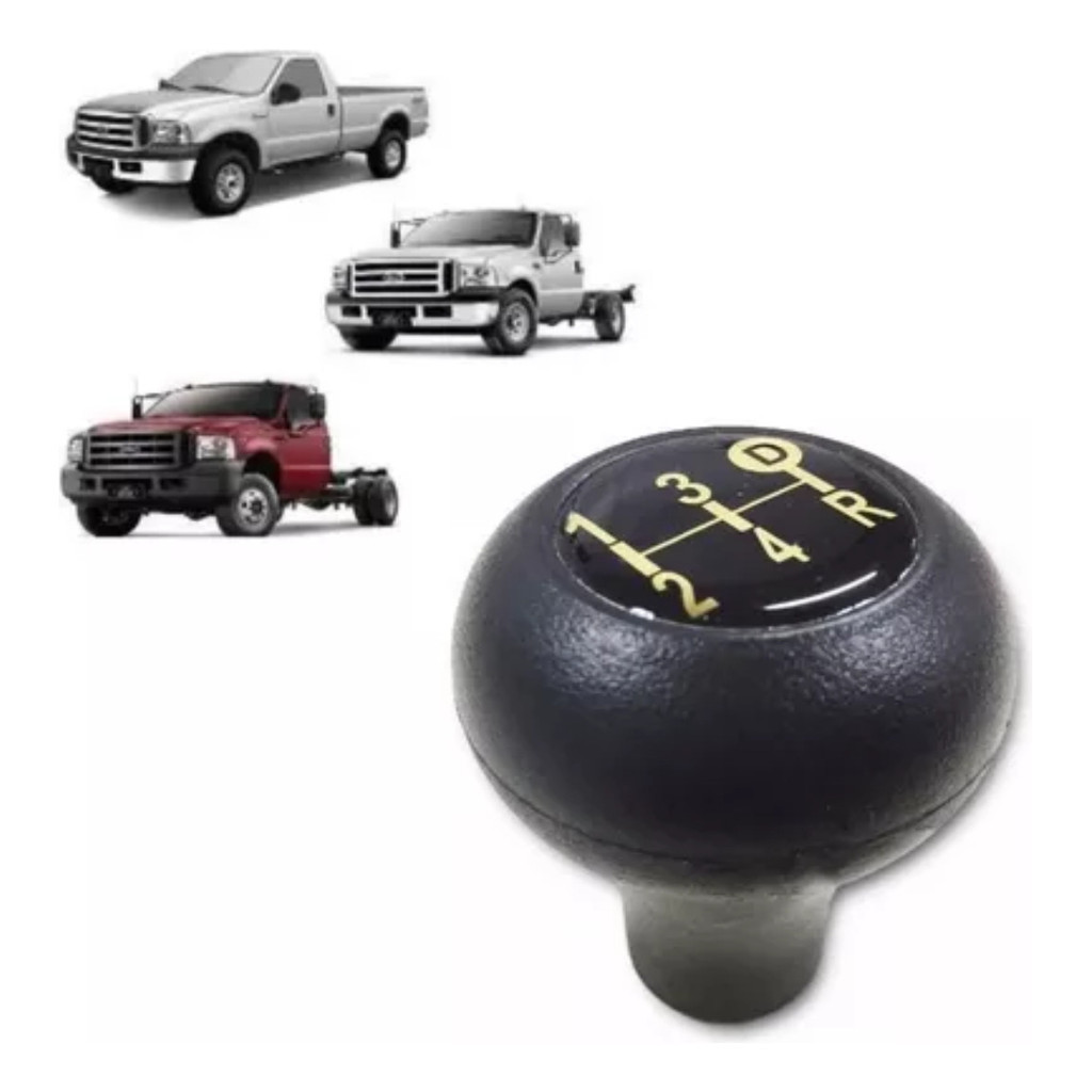 Manopla Bola De Câmbio 5 Marchas F250/f350/f4000 Cor Preta
