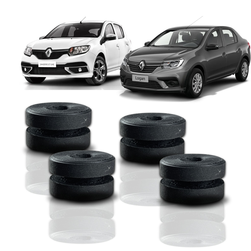 Kit Completo 4 Buchas da Caixa do Filtro de Ar Logan Sandero em Oferta na Shopee