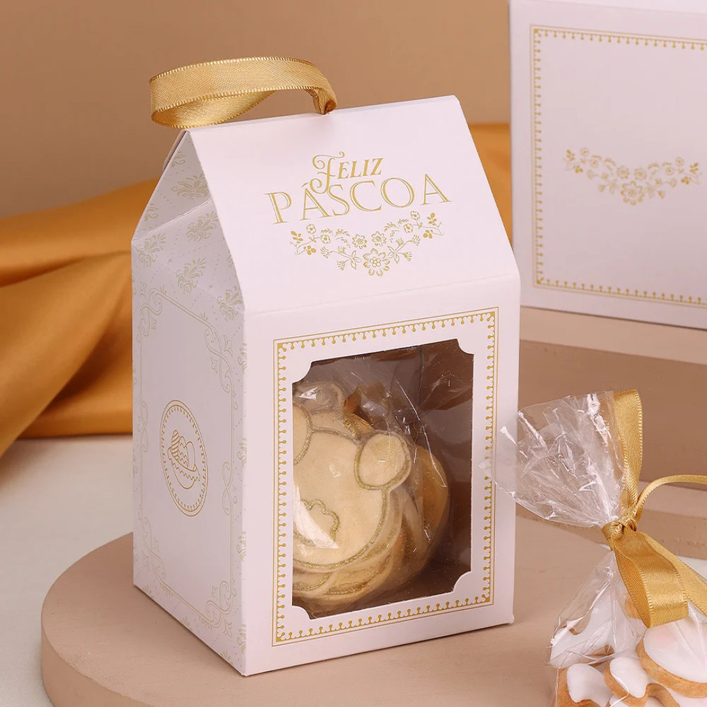 10 EMBALAGEM LEMBRANCINHA COM VISOR DOÇURA PÁSCOA 4543 (PASCOA JANGO OUTLET)