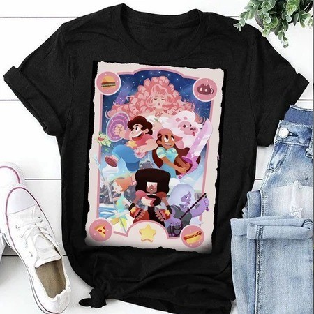 Camiseta Steven Universo Estrela - Steven Universo Pérola Garnet Amethyst Ametista ref06 !!