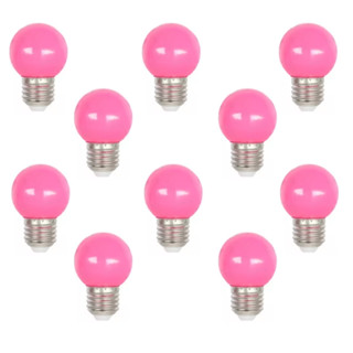 Kit 10 Lampada Bolinha Led 1W Camarim Varal Espelho Rosa em Oferta na Shopee