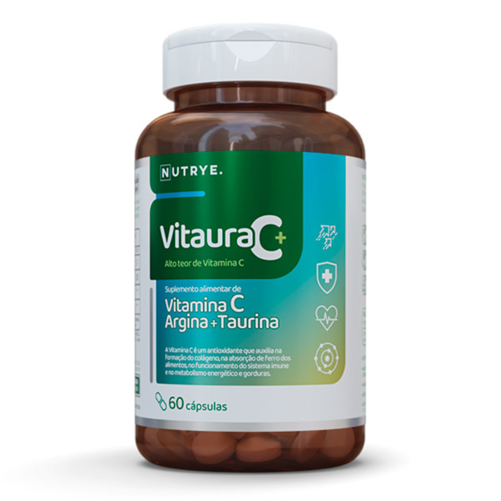 Arginina + Taurina + Vitamina C 450mg por capsula 60 caps.