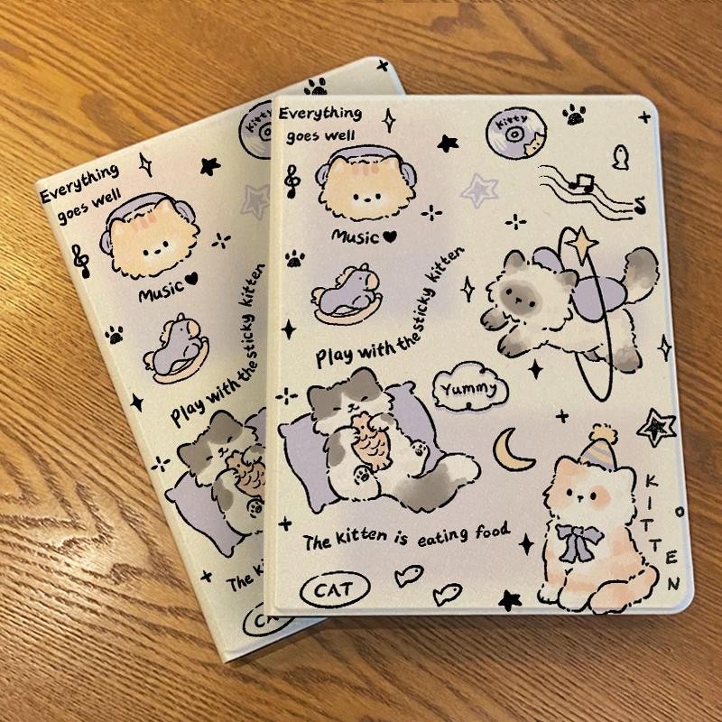 Capa Capinha Silicone Flip cachorro para Tablet Samsung  Galaxy Tab S6 Lite A9 PLUS S9 FE PLUS + Case Slot para Caneta