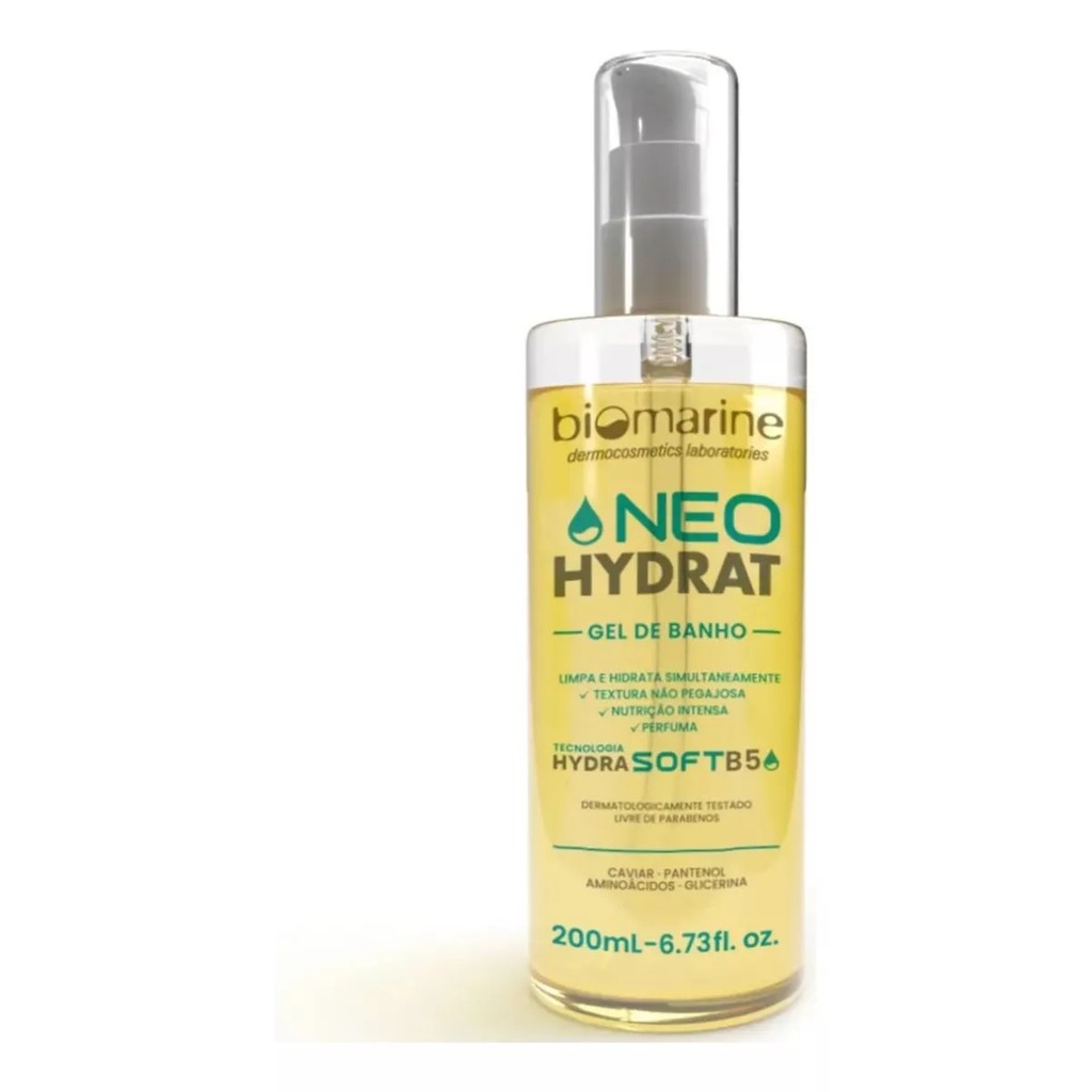 Gel De Banho Neo Hydrat Hidrasoft B5 Biomarine 200ml
