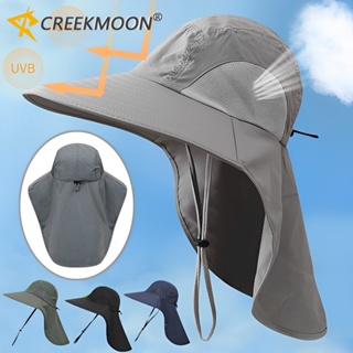 Chapéu De Proteção Solar De Verão Pesca Caminhada Anti-UV Com Capa De Pescoço Panamá Masculino em Oferta na Shopee