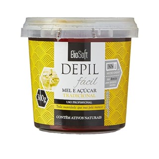 Cera Depil Facil Mel E Açúcar Tradicional 300g