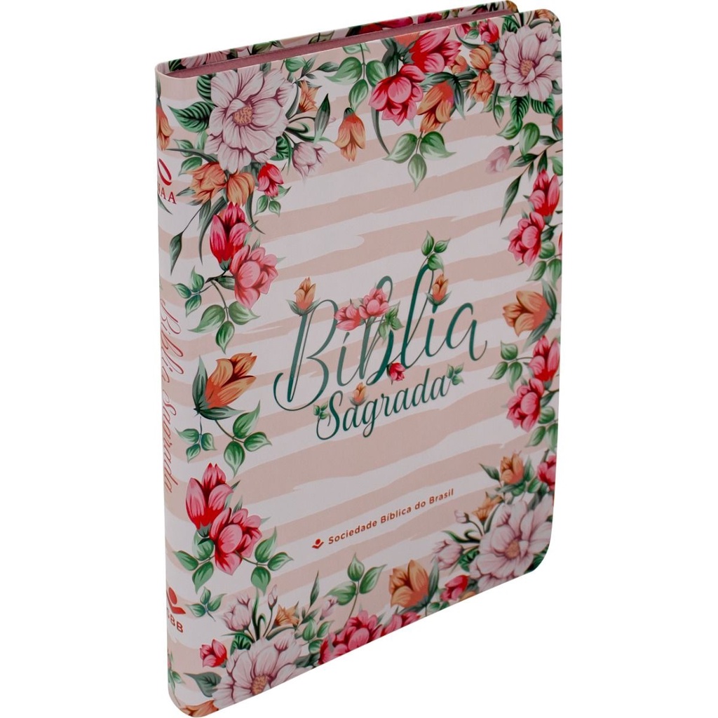 Bíblia Sagrada NAA | Slim | Letra Grande | Flexível | Floral em Oferta na Shopee