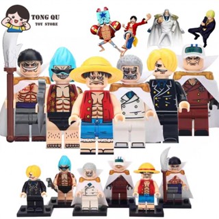 Anime Minifigures Luffy Sanji Building Block Toys Collection Ornamentos mini modelo Brinquedos Infantis