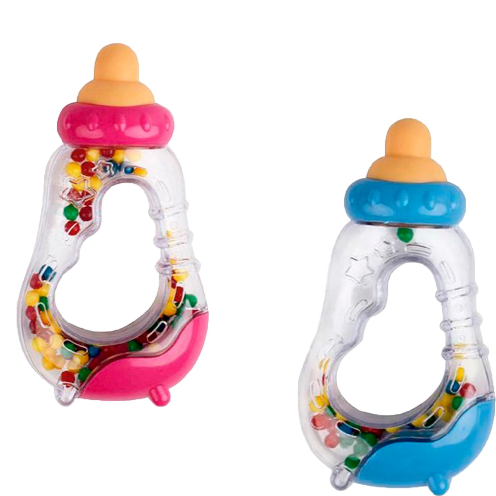 MORDEDOR BUBA COM CHOCALHO MAMADEIRA ERGONÔMICO DIVERTIDO CORES