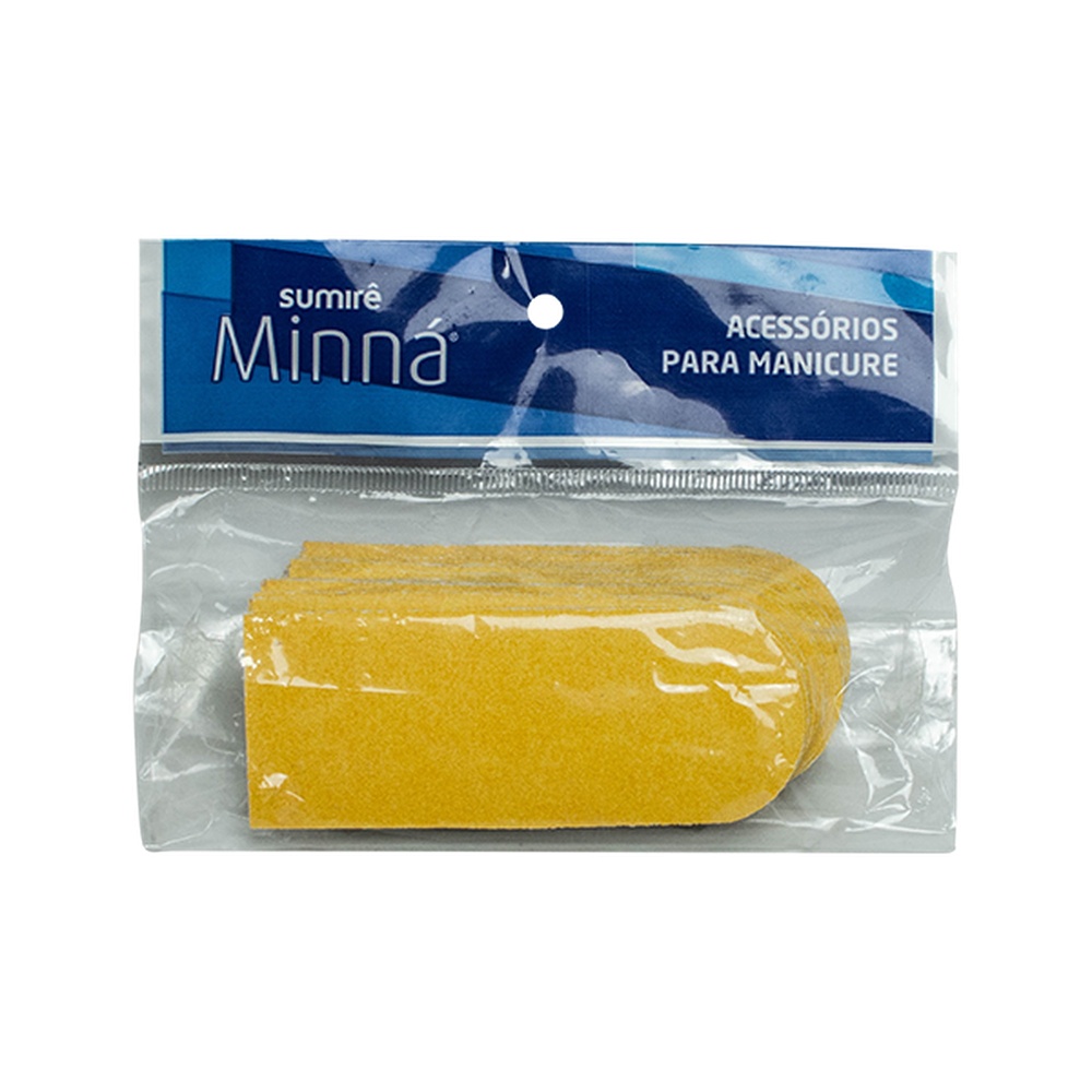 Lixa Para Pés Minná Descartável Adesivada Amarela c/50un