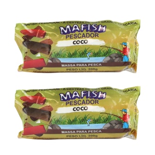 Kit 2x Massa Pronta Para Pesca 200g Coco  - Mafish em Oferta na Shopee