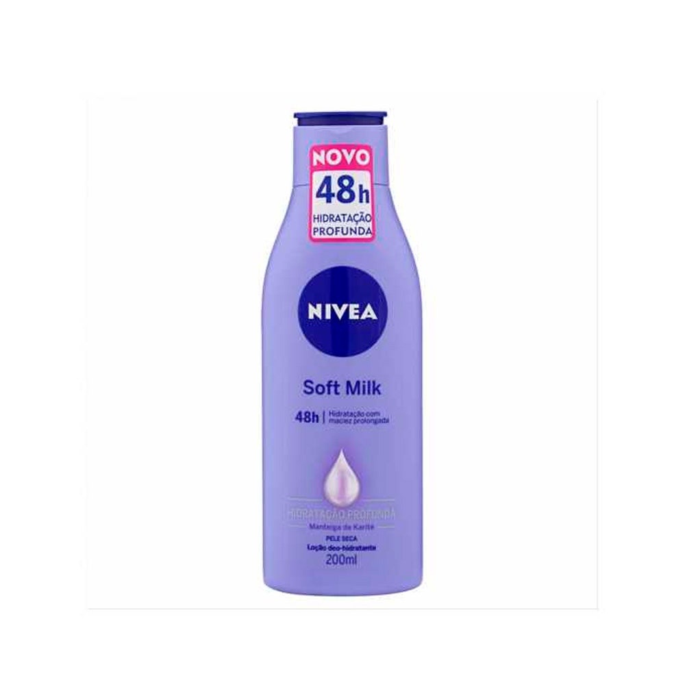 Loção Hidratante Nivea Soft Milk Pele Seca 200ml em Oferta na Shopee