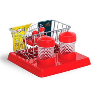 Porta Guardanapo Sache+saleiro+paliteiro N315-5 Niquelart em Oferta na Shopee