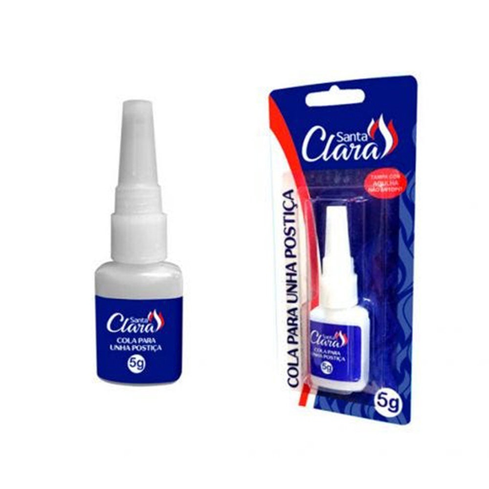 Cola Para Unhas Postiças Santa Clara 5g em Oferta na Shopee