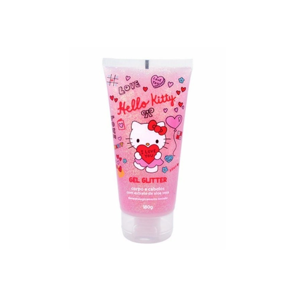 Gel Glitter Infantil Hello Kitty Corpo E Cabelos 80G em Oferta na Shopee