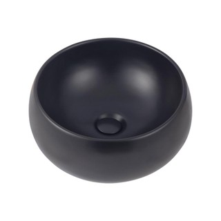 Cuba De Apoio Para Banheiro Redonda Louça Cerâmica 41 cm Morganita Pingoo - Preto Fosco em Oferta na Shopee