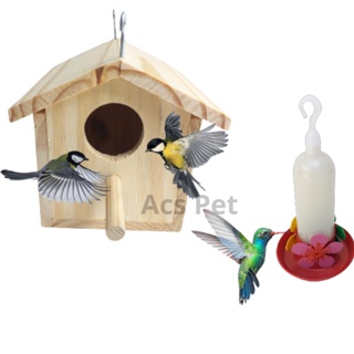 Kit Ninho silvestre + Bebedouro Beija Flor em Oferta na Shopee