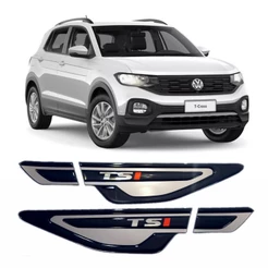 Adesivo Aplique Paralamas Tsi T-cross Tiguan Up Virtus Polo