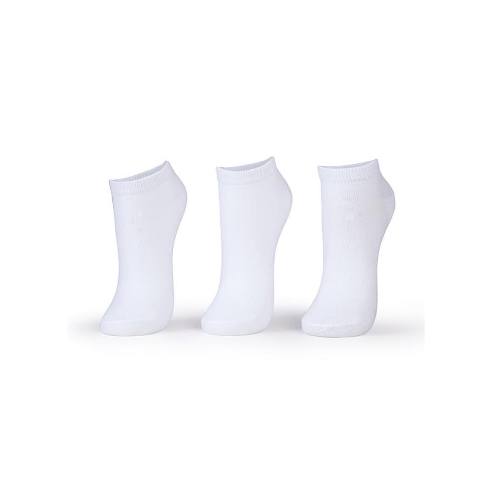 Kit com 3 Meias Cano Curto Unissex Lisa - Puket em Oferta na Shopee