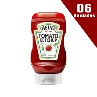 Kit com 6 Ketchup Heinz Tradicional 397g