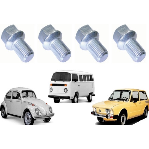 Parafuso Galvanizado Roda 4 Furos Fusca Brasilia Kombi 14 Mm em Oferta na Shopee