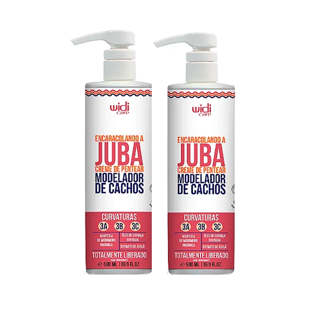 Kit 2 Encaracolando a Juba Creme de Pentear 500ml - Widi Care em Oferta na Shopee