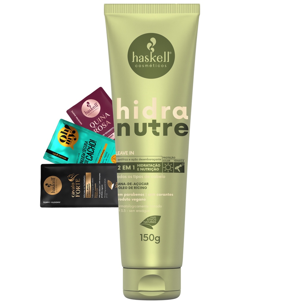 Leave-in 150gr Haskell Hidranutre em Oferta na Shopee