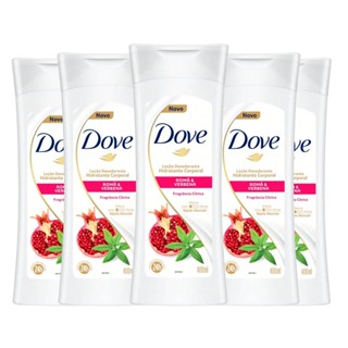 Kit 5 Cremes Hidratantes Corporal Dove Romã 400ml
