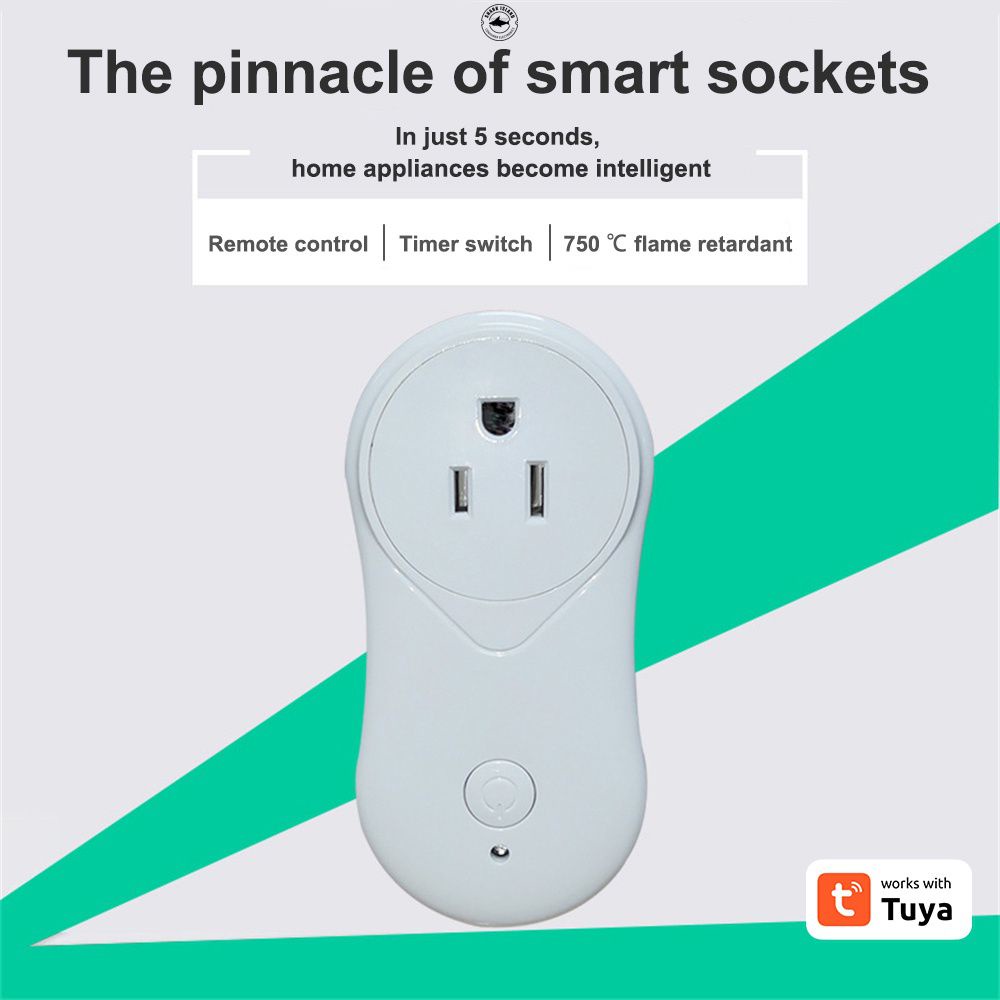 Dispositivo de automação residencial inteligente ativado por voz disponível Controle de voz Controle remoto Smart Home Smart Plug com Alexa / Google Voice Control WiFi Socket Fácil instalação Conveniência Entrega rápida