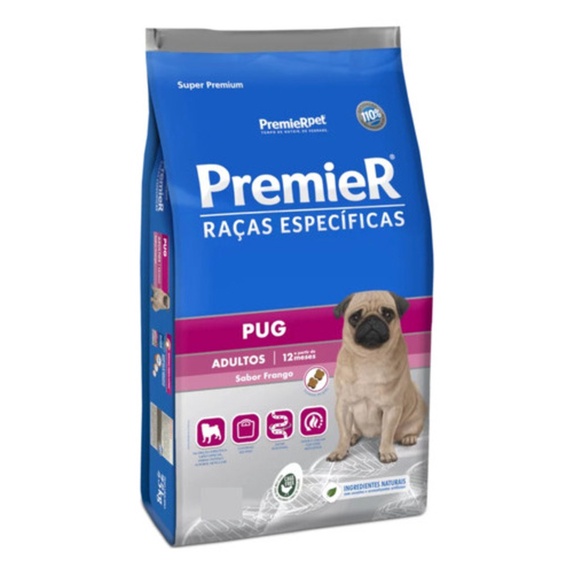Ração Premier Raças Específicas Pug Adultos 2,5 Kg em Oferta na Shopee