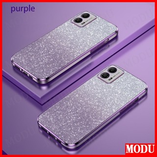 Caixa Protetora Eletroplatada 6D Motorola Moto G53 5G Design Popular , Nova Capa Glitter Phone De Alta Qualidade