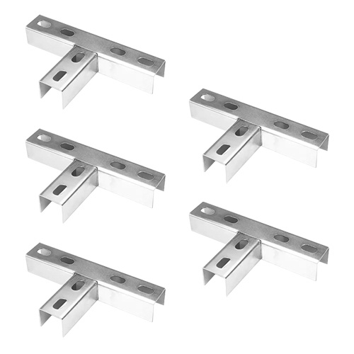 Kit 5 Emendas Interna T Aco Para Perfilado 38x38 Pre Zincado em Oferta na Shopee