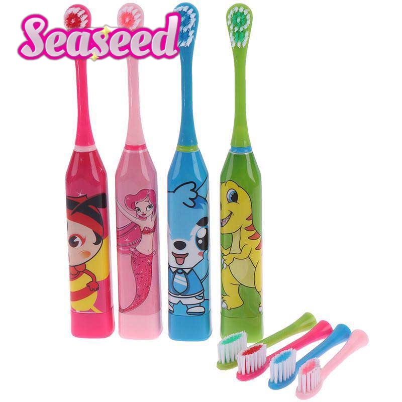 Escova De Dentes Elétrica Infantil Com Cerdas Macias Para Cuidados Orais , Sonic Babies em Oferta na Shopee