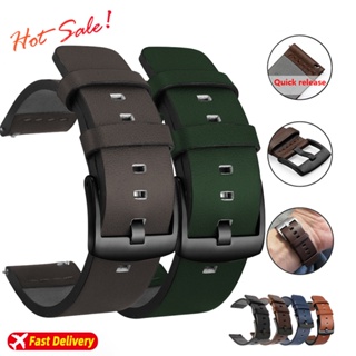 20mm 22mm 18 24mmWatch Pulseira De Liberação Rápida Correia De Couro Para Relógio Samsung Galaxy 3 Active2 40 44mm huawei gt 2 em Oferta na Shopee