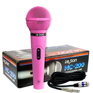 Microfone Le Son Mc-200 Dinamico Cardioide Profissional Com Cabo Xlr/P10 3 Metros em Oferta na Shopee