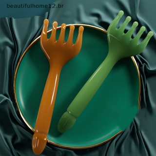 BFBR Massageador De Cabeça Couro De Gua Sha Para Massagem Da Perna Do Pescoço Cinco Garras Bastão Garra Visage ~