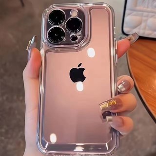 Espaço De Acrílico Cristal Transparente À Prova De Choque Case Capa Capinha De Celular Para iPhone 15 14 13 12 11 Pro Max XS XR X 7 8 Plus SE