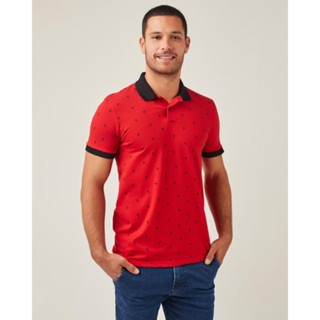 Camisa Polo Âncoras Piquê Stretch Malwee