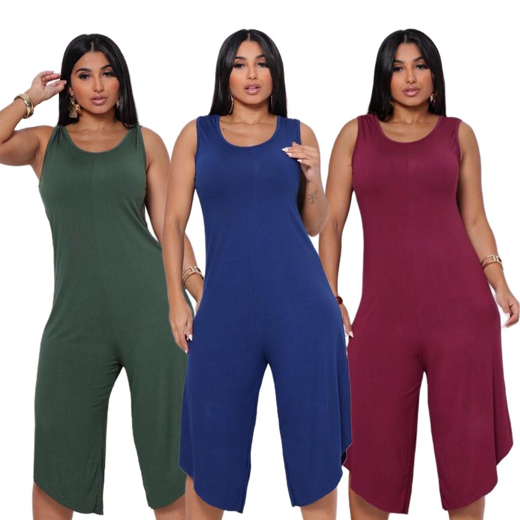 Macacão Feminino Pantacourt Listrado