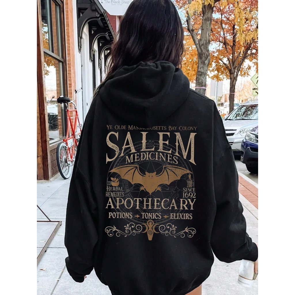 Moletom com Capuz Casual Unissex Estampa de Slogan Outono/Inverno Envio Imediato Top Lançamento