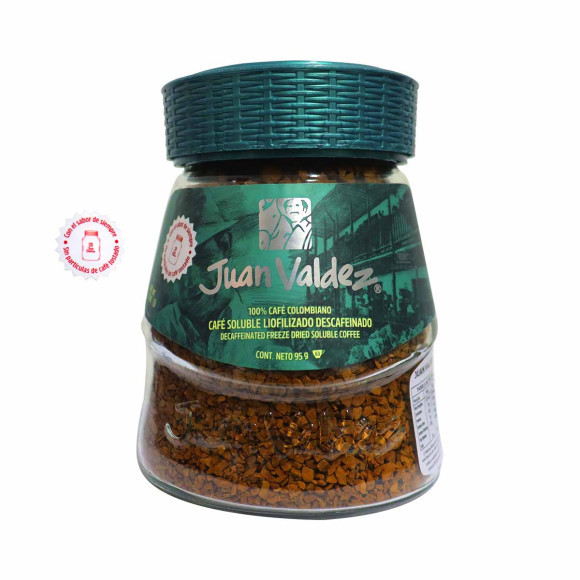 CAFE JUAN VALDEZ DESCAFEINADO LIOFILIZADO 95G em Oferta na Shopee