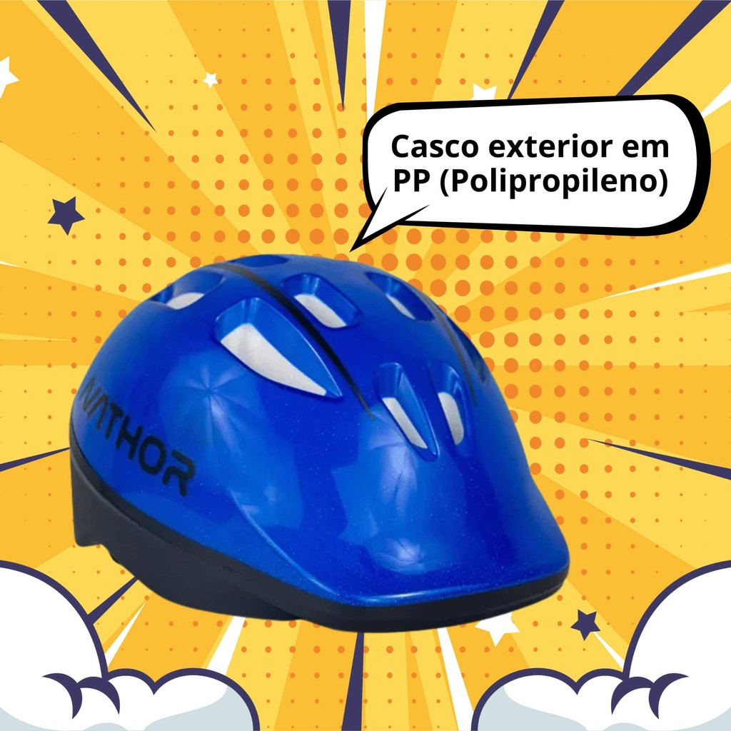 Capacete Infantil Azul Escuro Nathor - 100810160001 0005 · foto 2