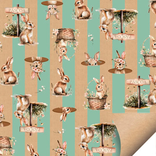 Folha para Ovos de Páscoa Papel Kraft Doce Páscoa Verde 69x89cm - 10 unidades - Cromus - Rizzo em Oferta na Shopee