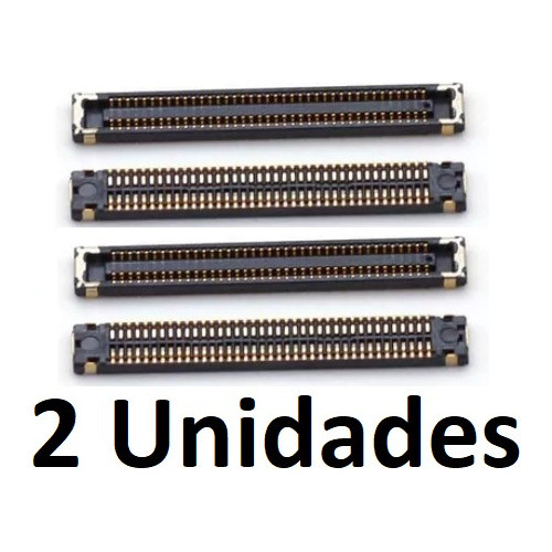 2 x Conector Fpc Compatível Placa Mãe A21S, A30S, A31, A40, A41, A51, A70, A70S, A71, A80, A90, M51, M62 outros