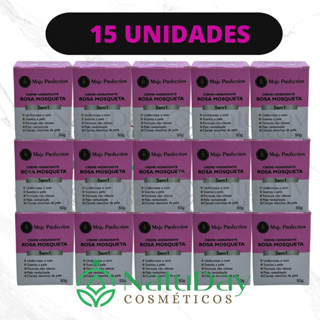 Kit Com 15 Cremes Rosa Mosqueta Hidratante Clareador Natural (5 em 1) Maju Profection em Oferta na Shopee