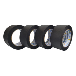 Kit De Fita Crepe Adesiva Larga Preta 4 Rolos 48mm X 50m em Oferta na Shopee