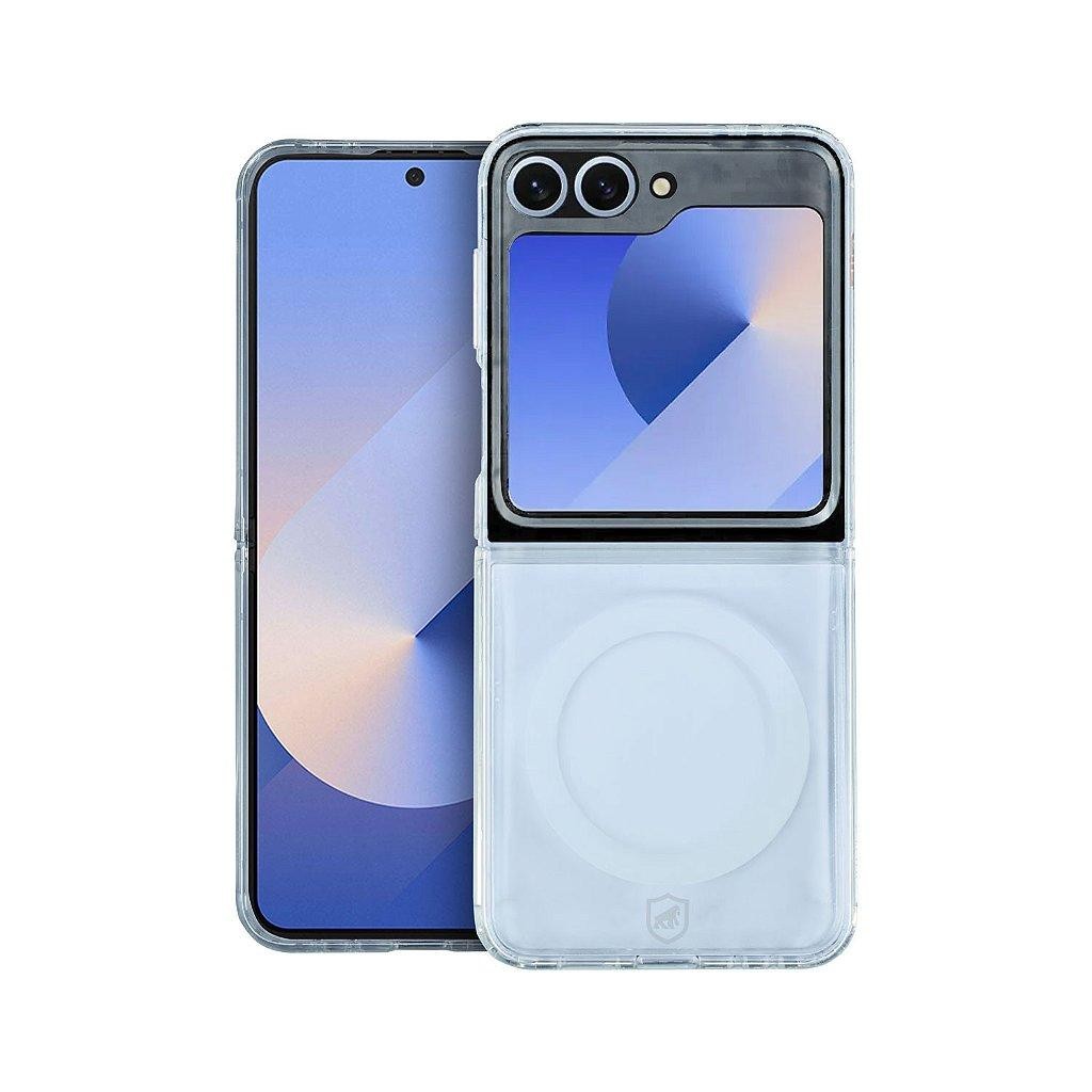 Capa Case Capinha MagSafe Transparente para Samsung Galaxy Z Flip 6 - Carregamento Sem Fio - Gshield